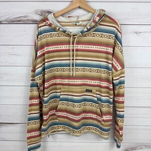 Wrangler Retro Southwest Aztec Striped Hoodie Pullover Sweatshirt Womens‎ Small